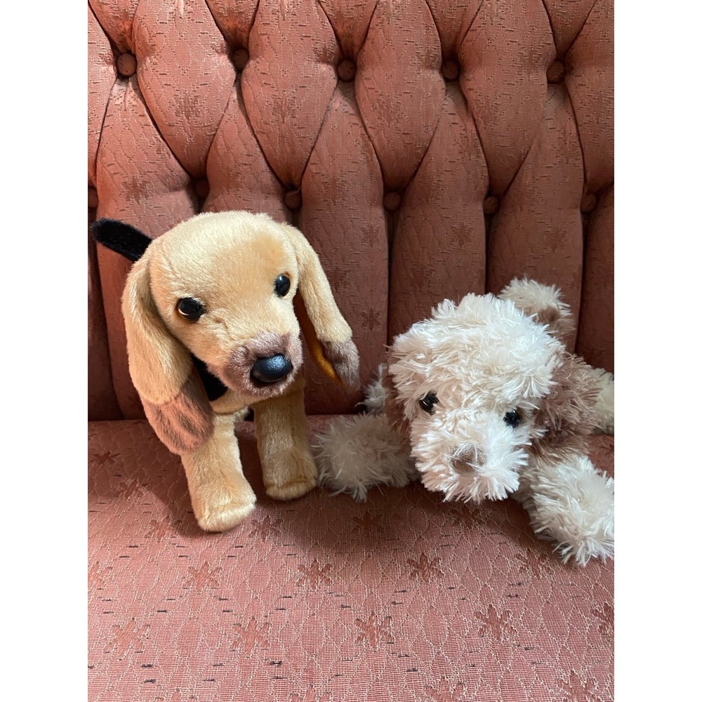 Douglas Cuddle Toys uPuppy Dog 2 Lot Plush Stuffed Animal 2023 2024